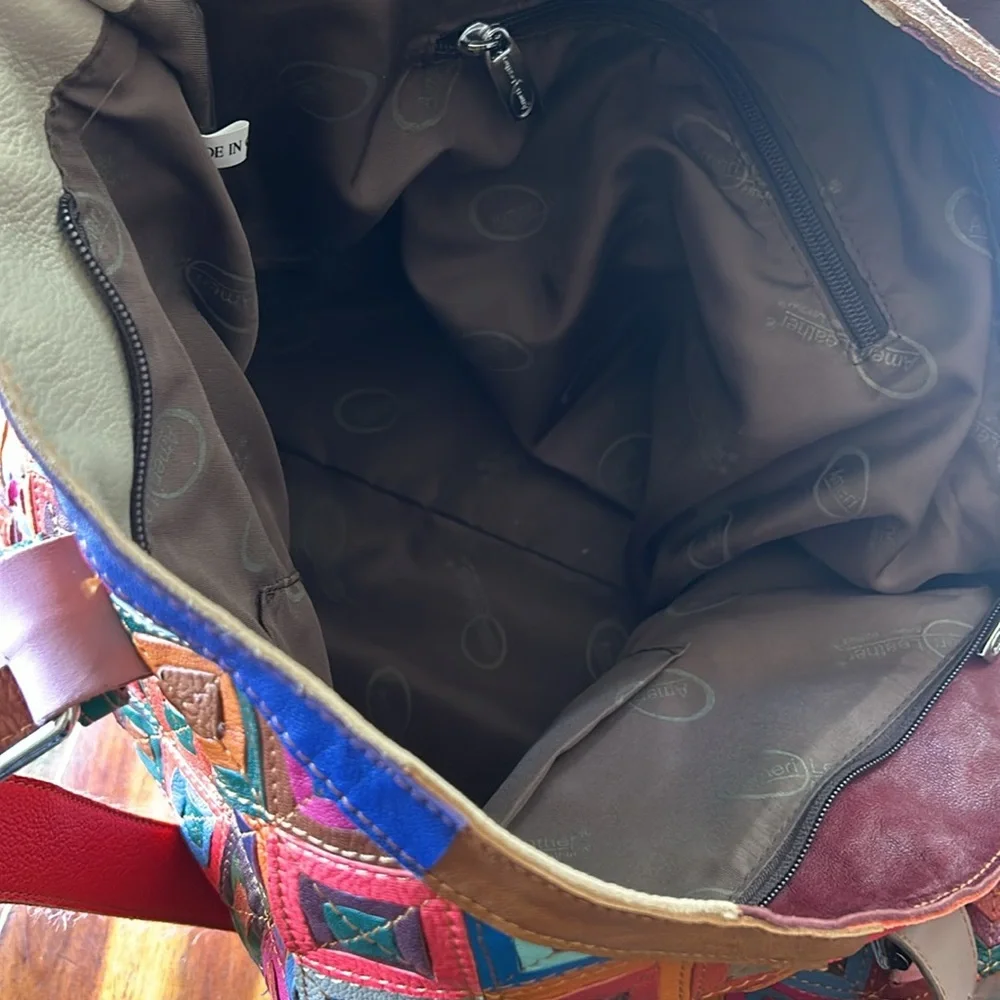 Awesome Ameri patchwork leather over size tote - Picture 7 of 14
